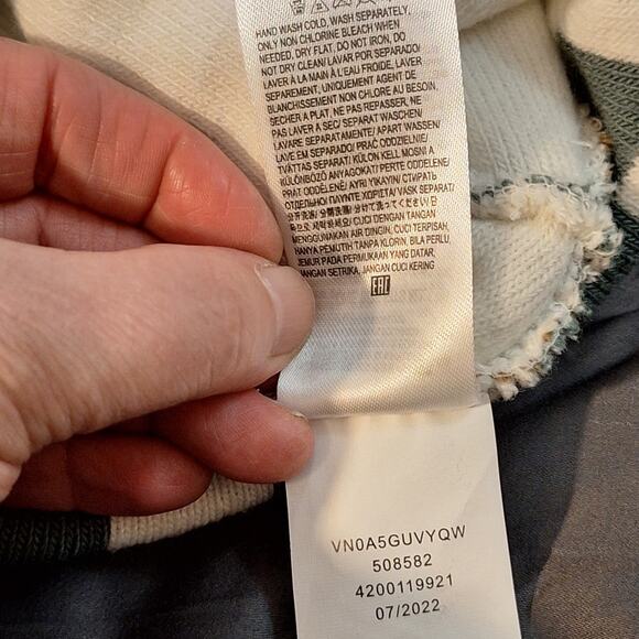 Vans Checkerboard Beanie UNISEX OS Green Tan White Acrylic Skater Streetwear - Picture 7 of 7